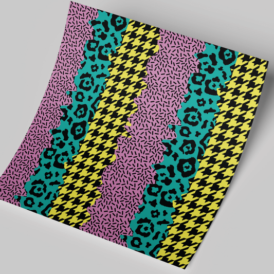 12x12" Permanent Printed Vinyl - Pattern Stripes 3 colors