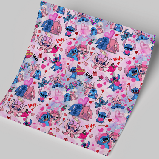 Printed Vinyl Sheet 12x12 " Permanent Vinyl - Stitch in love