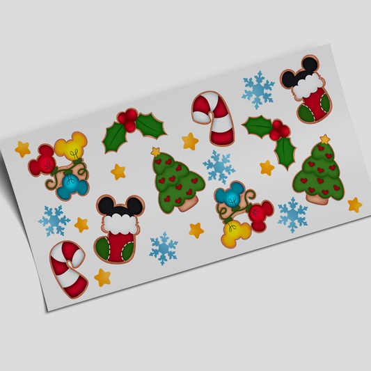 UV DTF - Moussy Icons Christmas 16oz Libbey cup Wrap