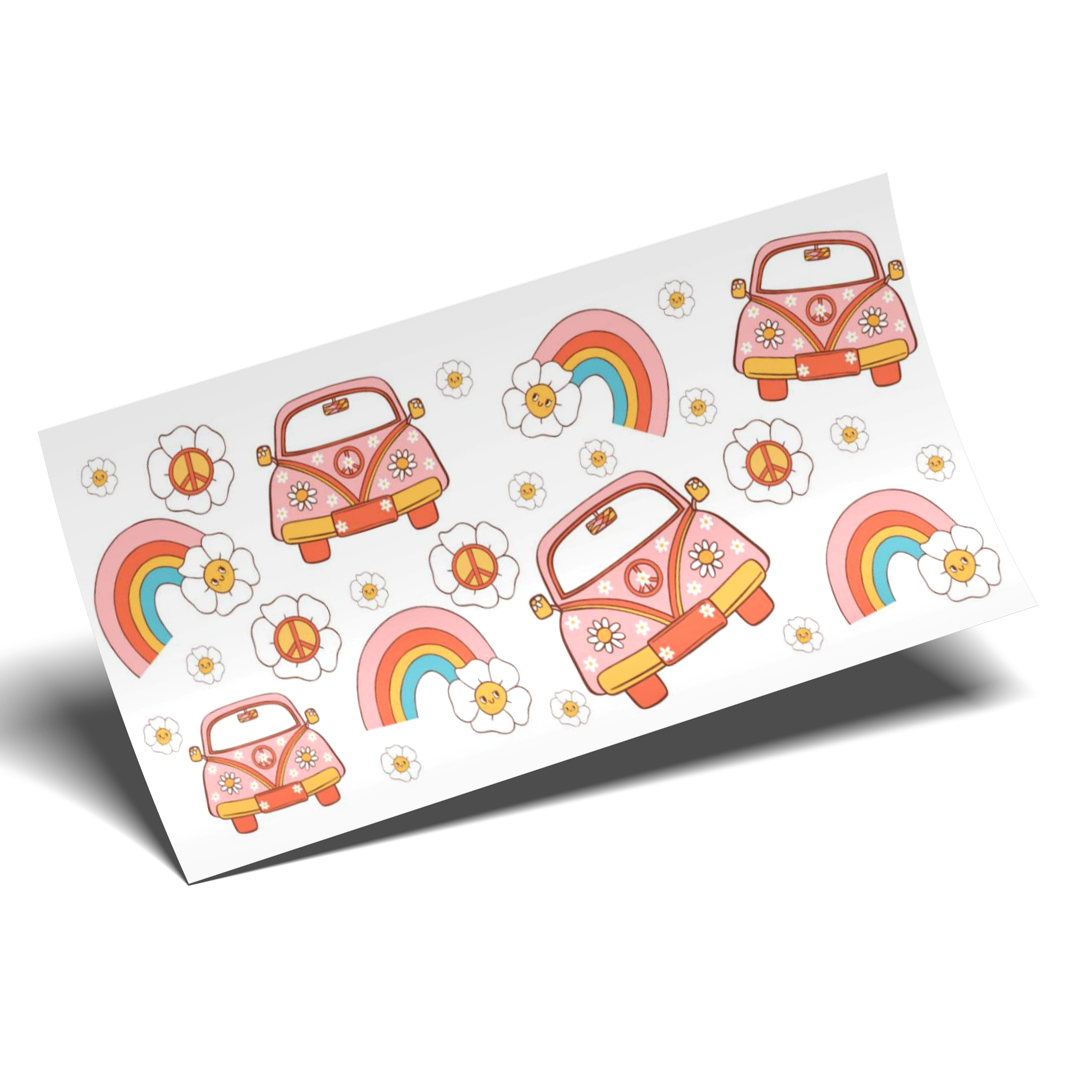 Cup Wrap Sticker - UV DTF Groove 70th's show