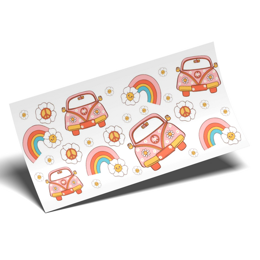 Cup Wrap Sticker - UV DTF Groove 70th's show