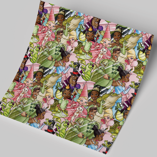 Printed Vinyl Sheet 12x12 " Permanent Vinyl - Tiana