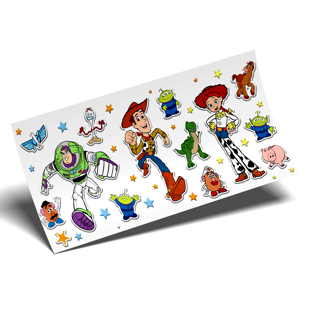 Cup Wrap Sticker - UV DTF Toy Story cara de patata