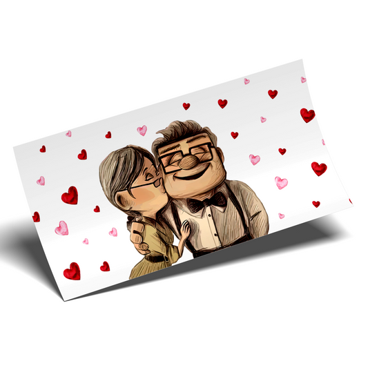 UV DTF Sticker Wraps - Up Love Libbey cup Wrap