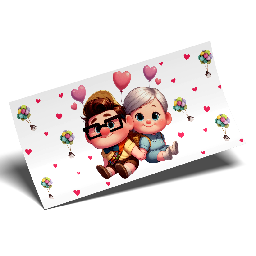 Cup Wrap Stickers UV DTF Wrap - Cuteness Up Love Libbey cup Wrap