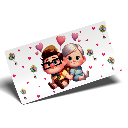 Cup Wrap Stickers UV DTF Wrap - Cuteness Up Love Libbey cup Wrap