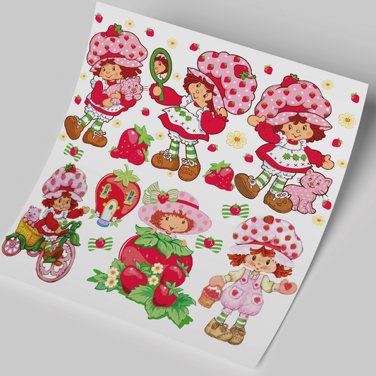 UV DTF Sheet - Fresita Sheet 9.5x10 inches