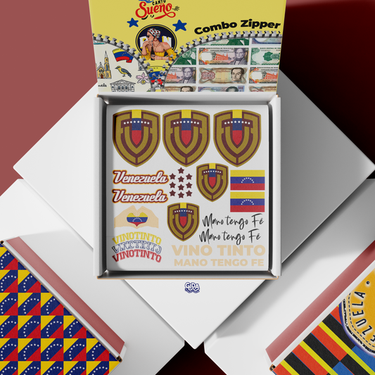 Zipper Combo VENEZUELA for resin tumblers - LIMITED QTY