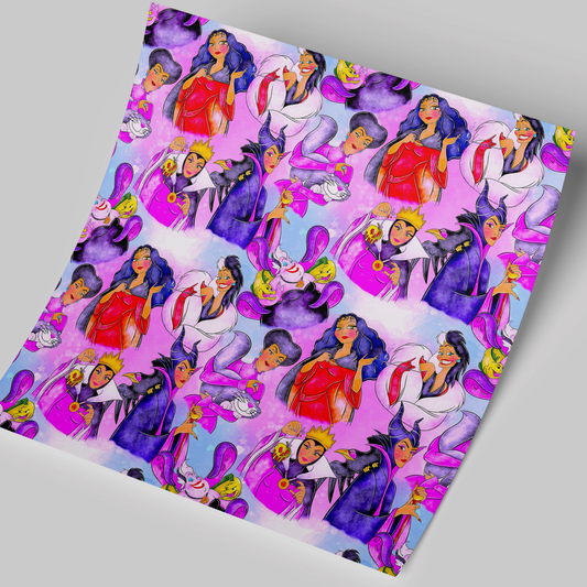 12x12" Permanent Printed Vinyl - Purple Villains