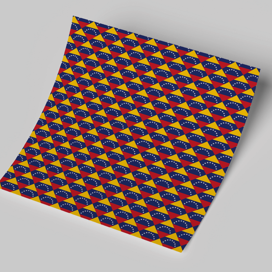 12x12 inches Venezuela Pattern Seamless Printed Vinyl
