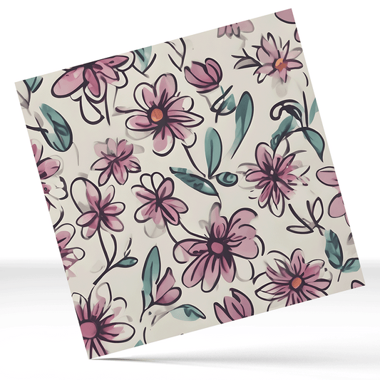 Petunias 12x12 " Permanent Vinyl