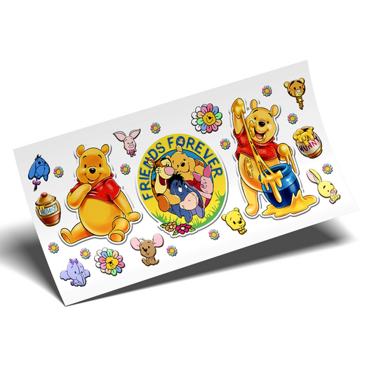 Cup Wrap Stickers UV DTF Wrap - Friends Forever