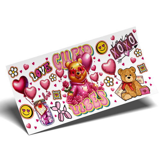 Cup Wrap Sticker - UV DTF Xoxo Winnie