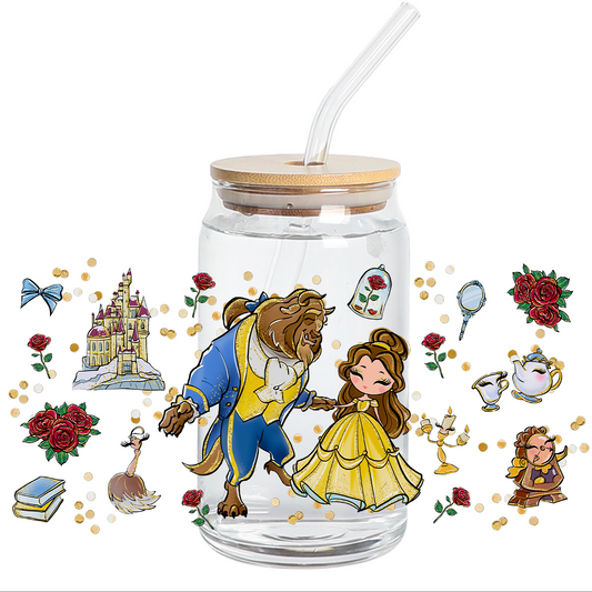 UV DTF Wrap - Belle dancing Libbey cup Wrap