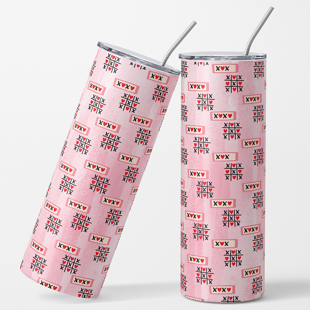 XOXOXO TICTACTOE La Vieja 12x12 " Permanent Printed Vinyl