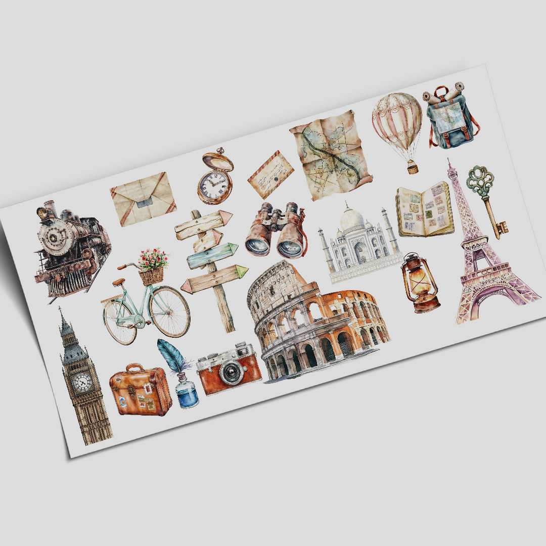 Cup Wrap Sticker - UV DTF Travel Addict