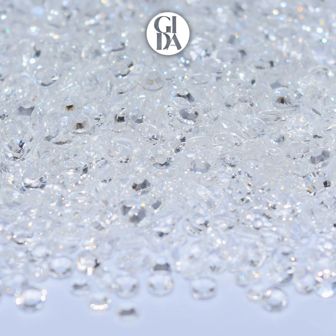 Transparent Flat Back Rhinestones - Bag 1.2 oz / 5.000 pcs - 3mm - GIDA DESIGN
