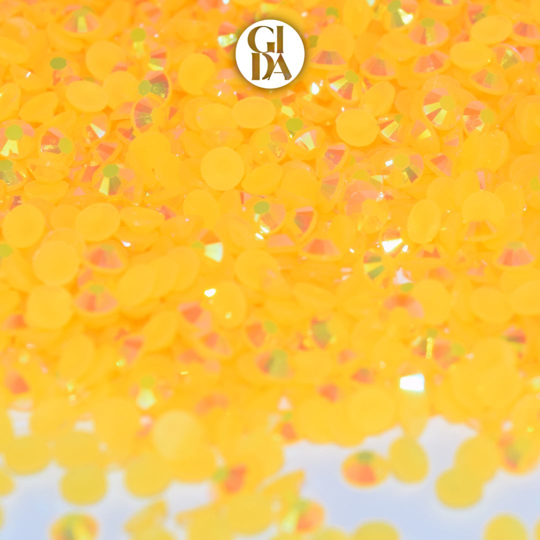 AB Jelly Orange Flat Back Rhinestones - Bag 1.2 oz / 5.000 pcs - 3mm - GIDA DESIGN