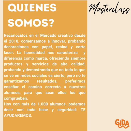 GRABACION Master Class - En vivo - Corte Laser