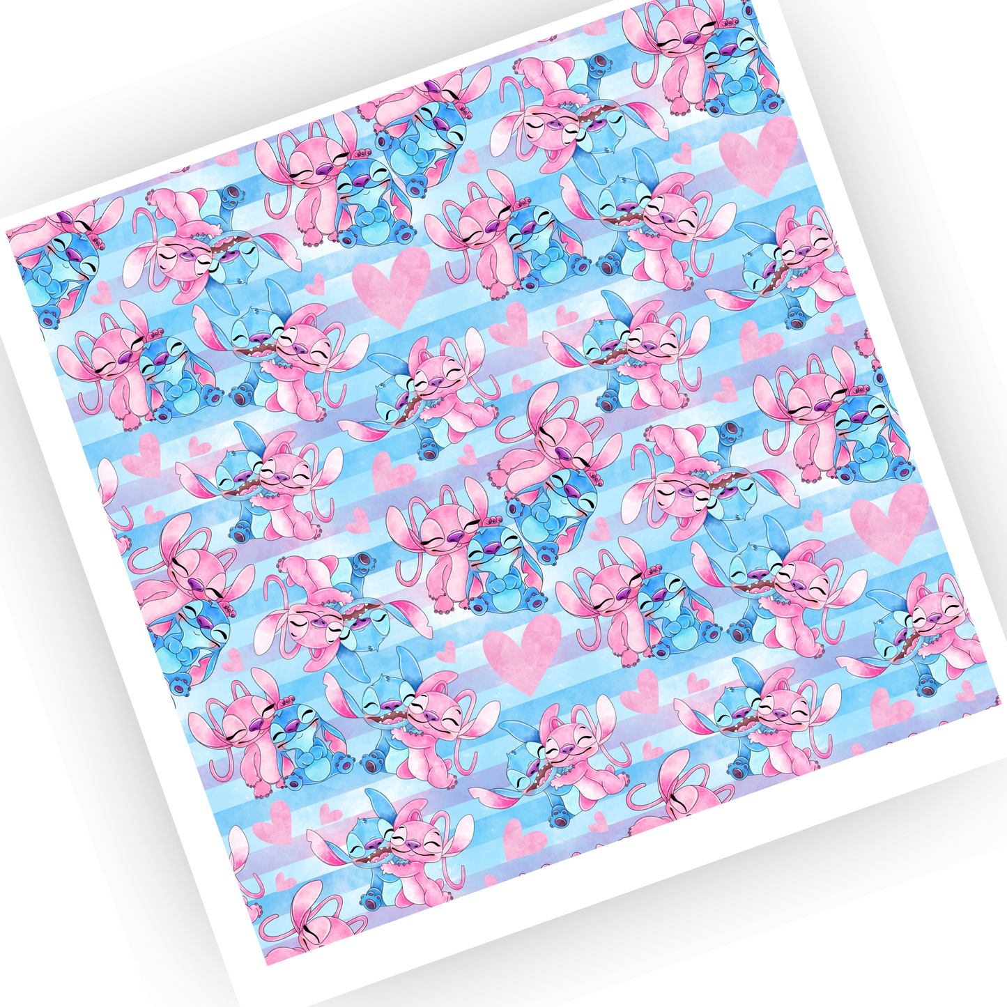 Love Blue stitchy Patterned Vinyl