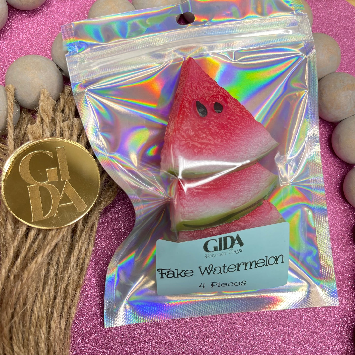 Fake Watermelon 3D/ Pedazo de patilla 3D - GIDA DESIGN