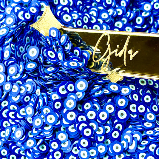 Blue Turkish Eyes Polymer clay 1 oz - GIDA DESIGN