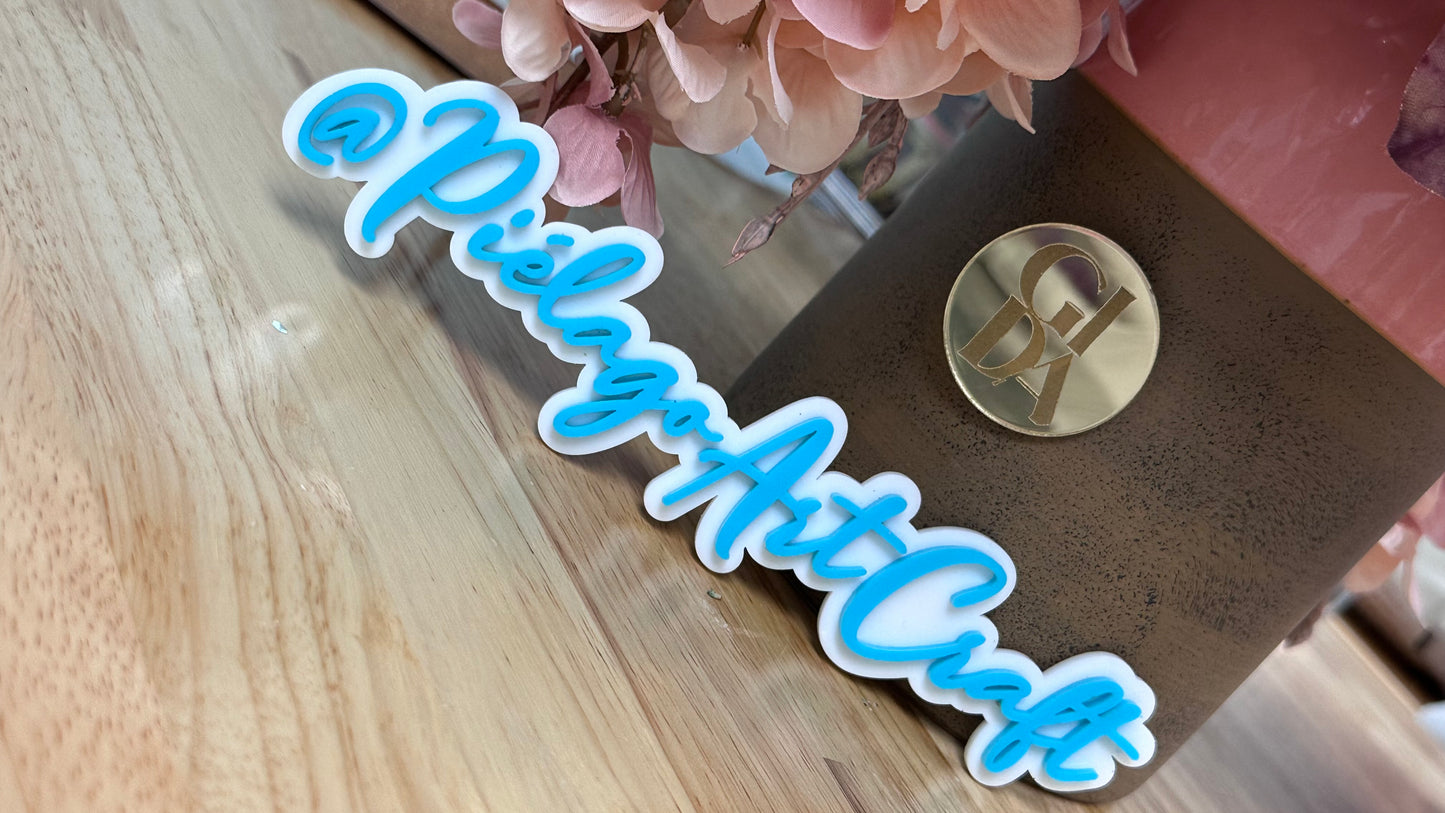 Acrylic Tags/Business Watermark