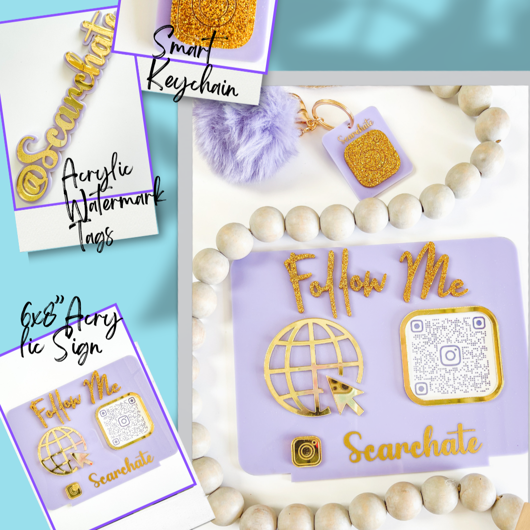 Set : KEYCHAIN, WATERMARK, DESK SIGN;Combo emprendedor - GIDA DESIGN