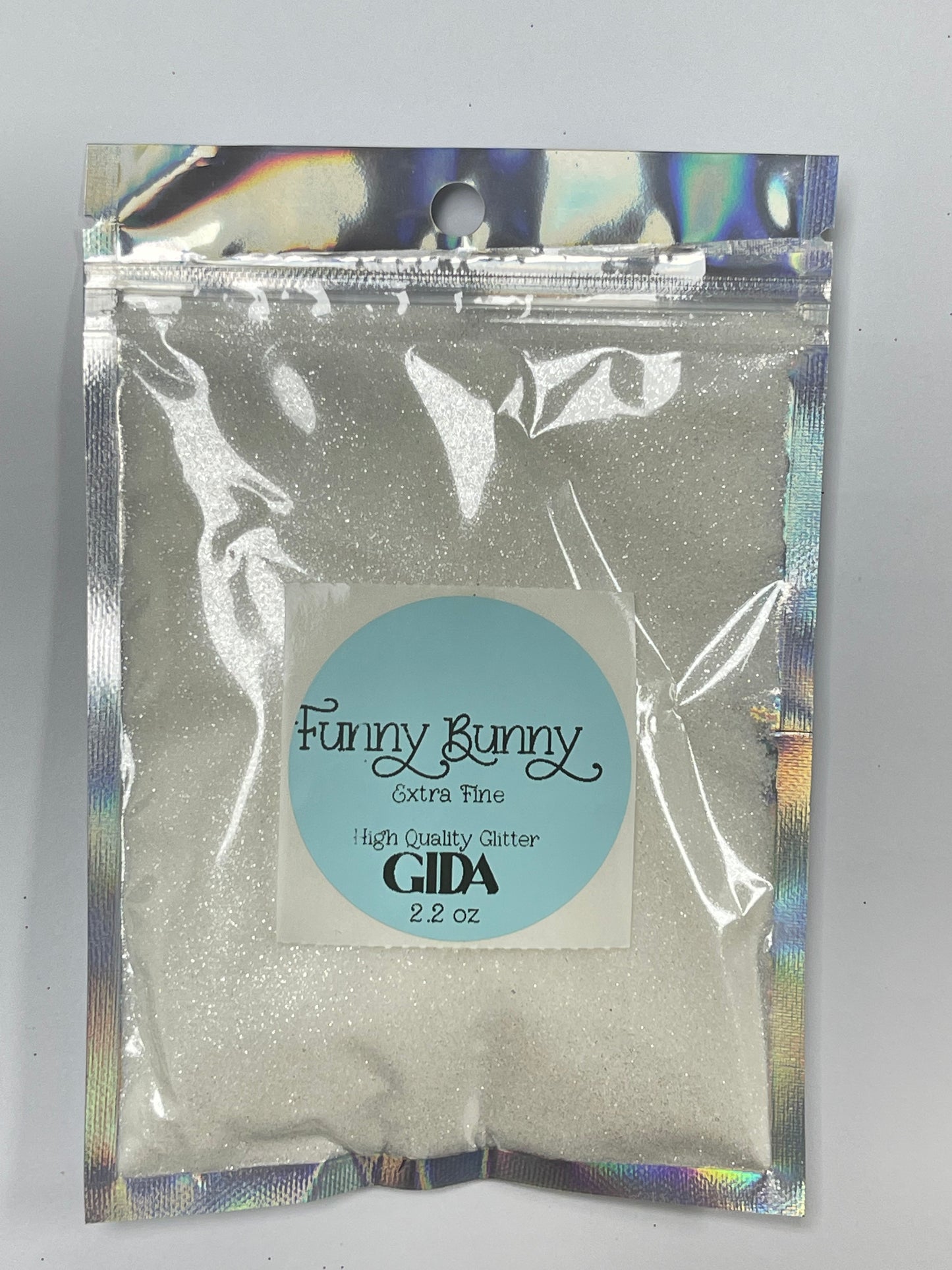 Funny Bunny Extra Fine White Glitter - 2.2 oz - GIDA DESIGN