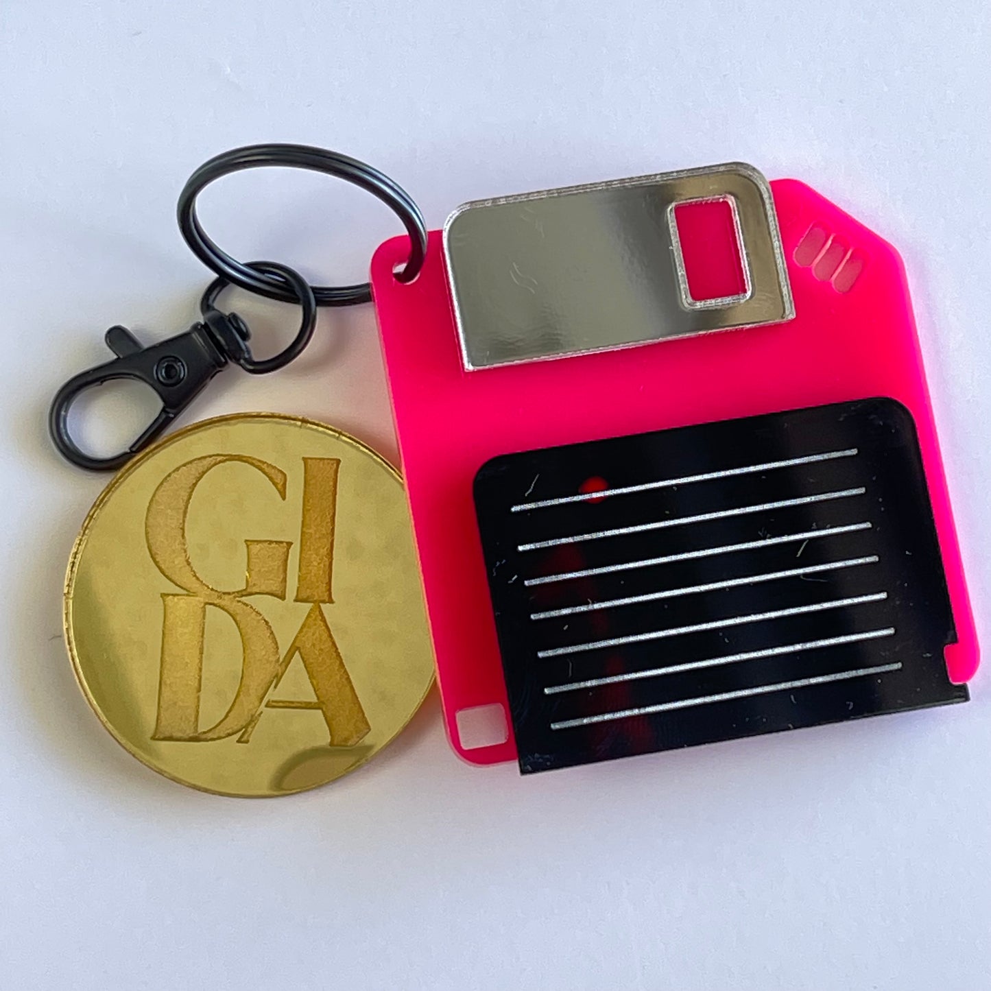 Diskette - Smart keychain Acrylic tags - GIDA DESIGN