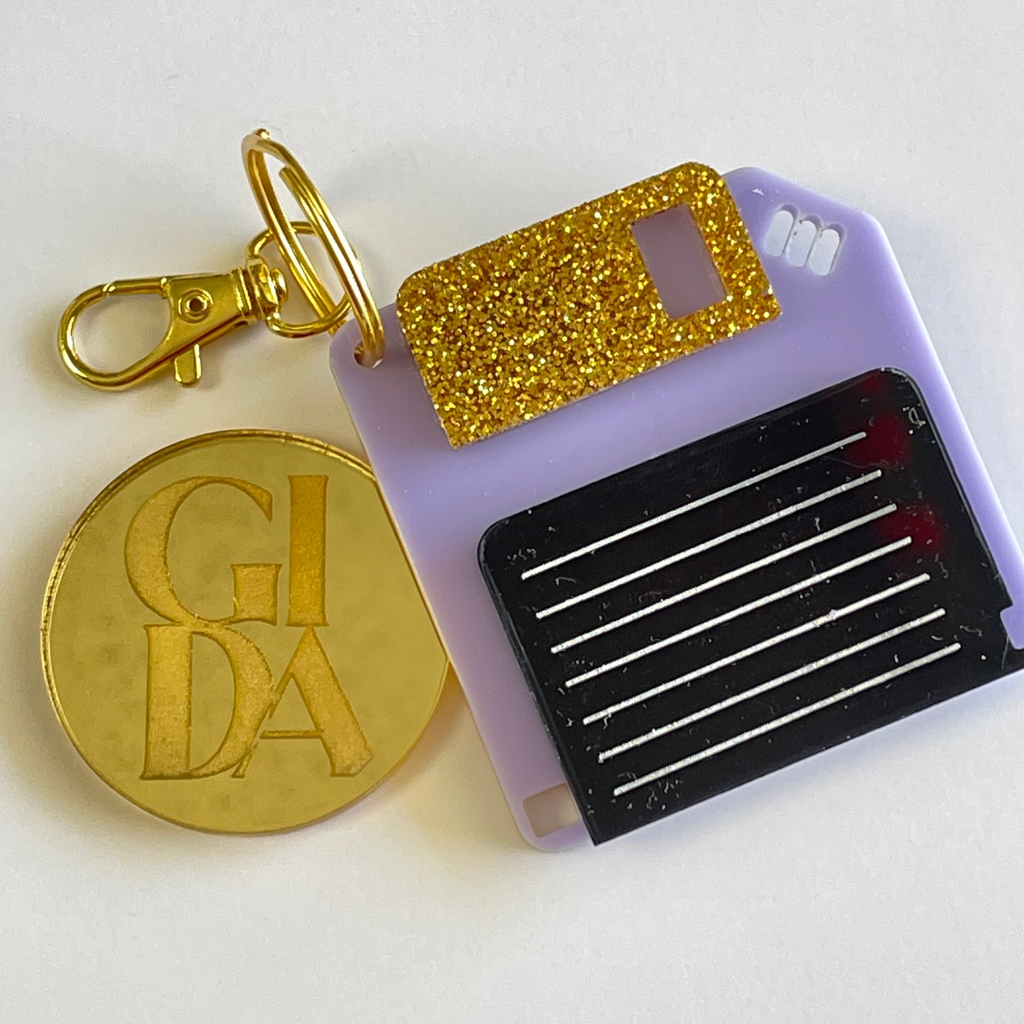 Diskette - Smart keychain Acrylic tags - GIDA DESIGN