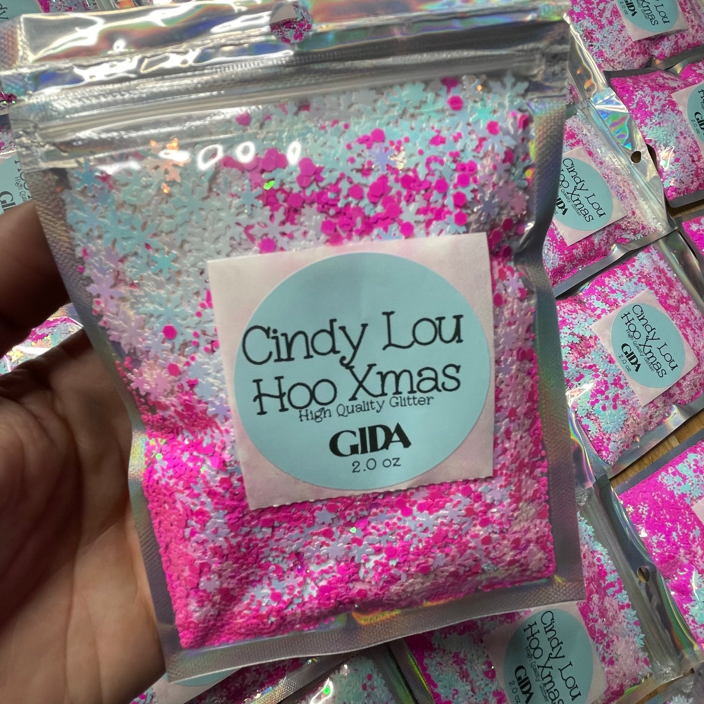 Cindy Lou Hoo XMas Chunky Glitter - 2 oz - GIDA DESIGN