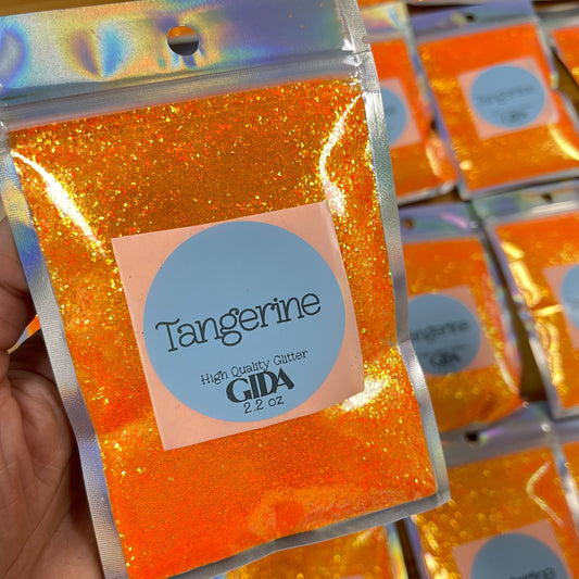 Tangerine Fine Glitter - 2.2 oz - GIDA DESIGN