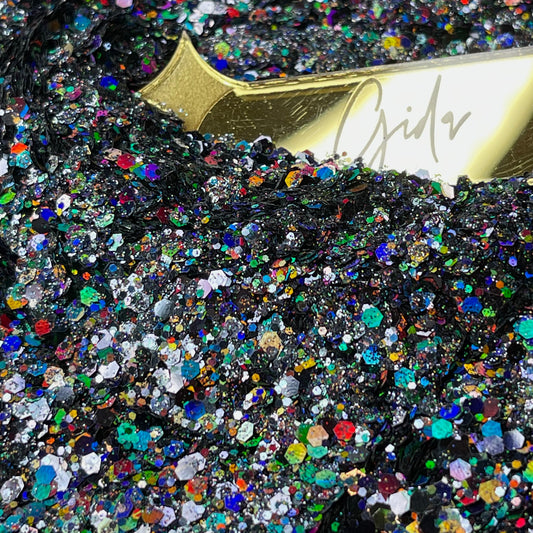 Holo Black Chunky Glitter - 2 oz - GIDA DESIGN