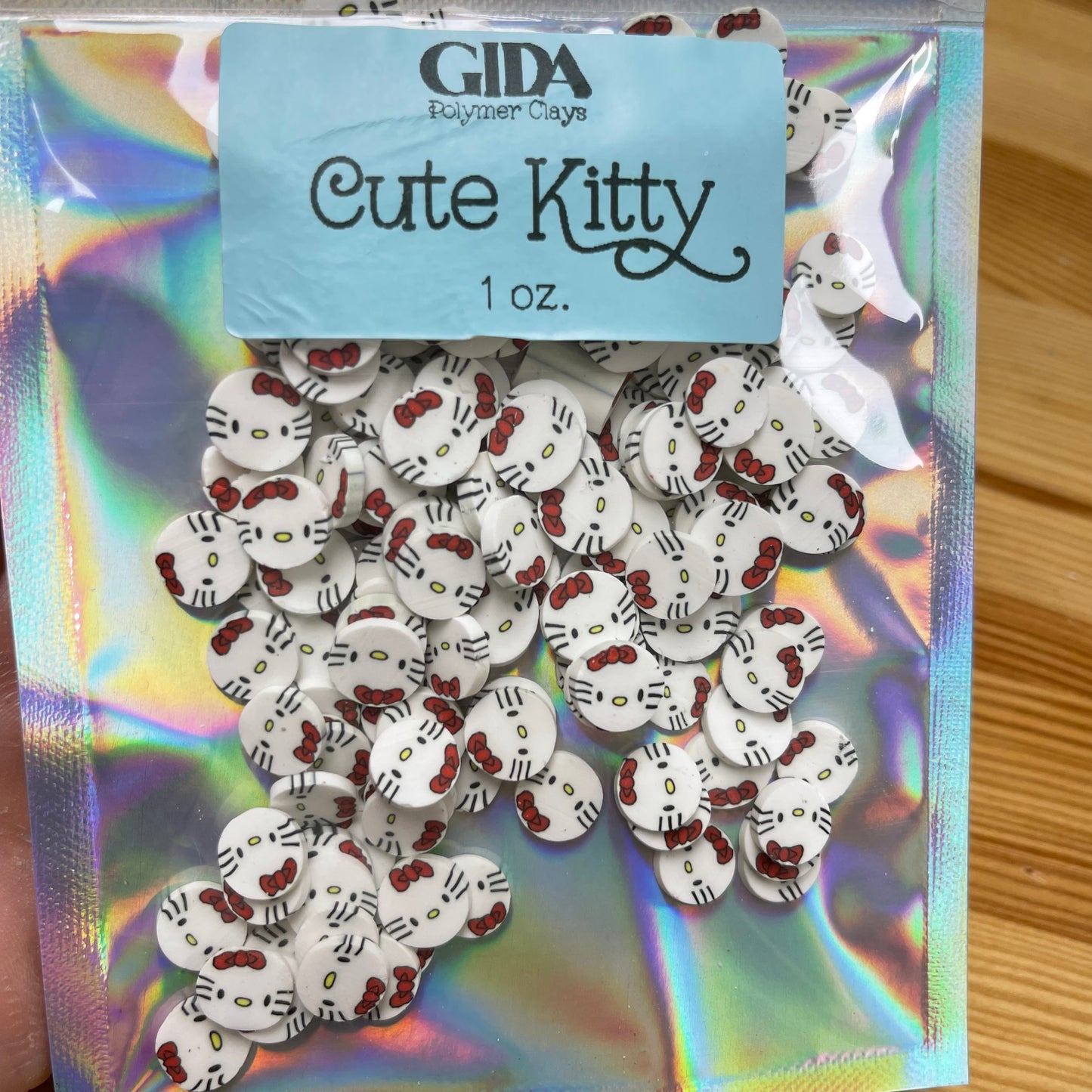 Cute Kitty Polymer clay 1 oz - GIDA DESIGN