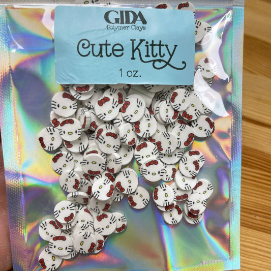 Cute Kitty Polymer clay 1 oz - GIDA DESIGN