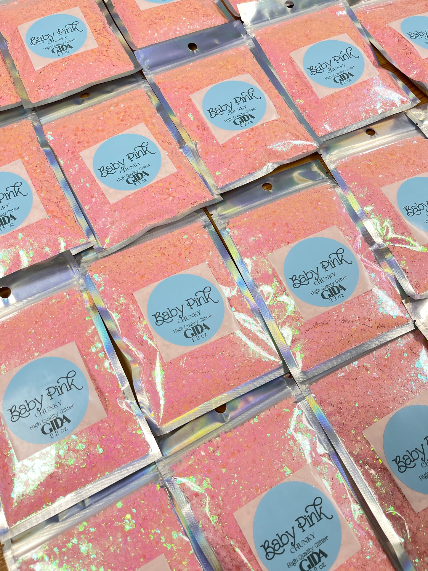Baby Pink Chunky Glitter - 2.2 oz - GIDA DESIGN