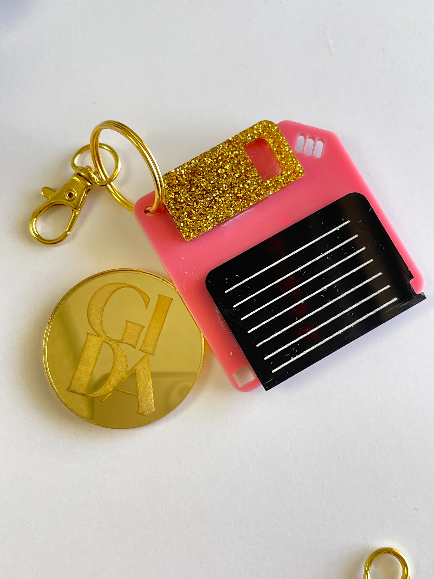 Diskette - Smart keychain Acrylic tags - GIDA DESIGN