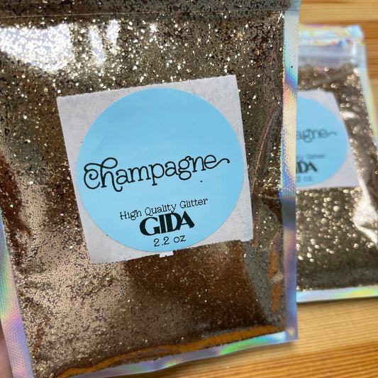 Champagne Fine Glitter - 2.2 oz - GIDA DESIGN