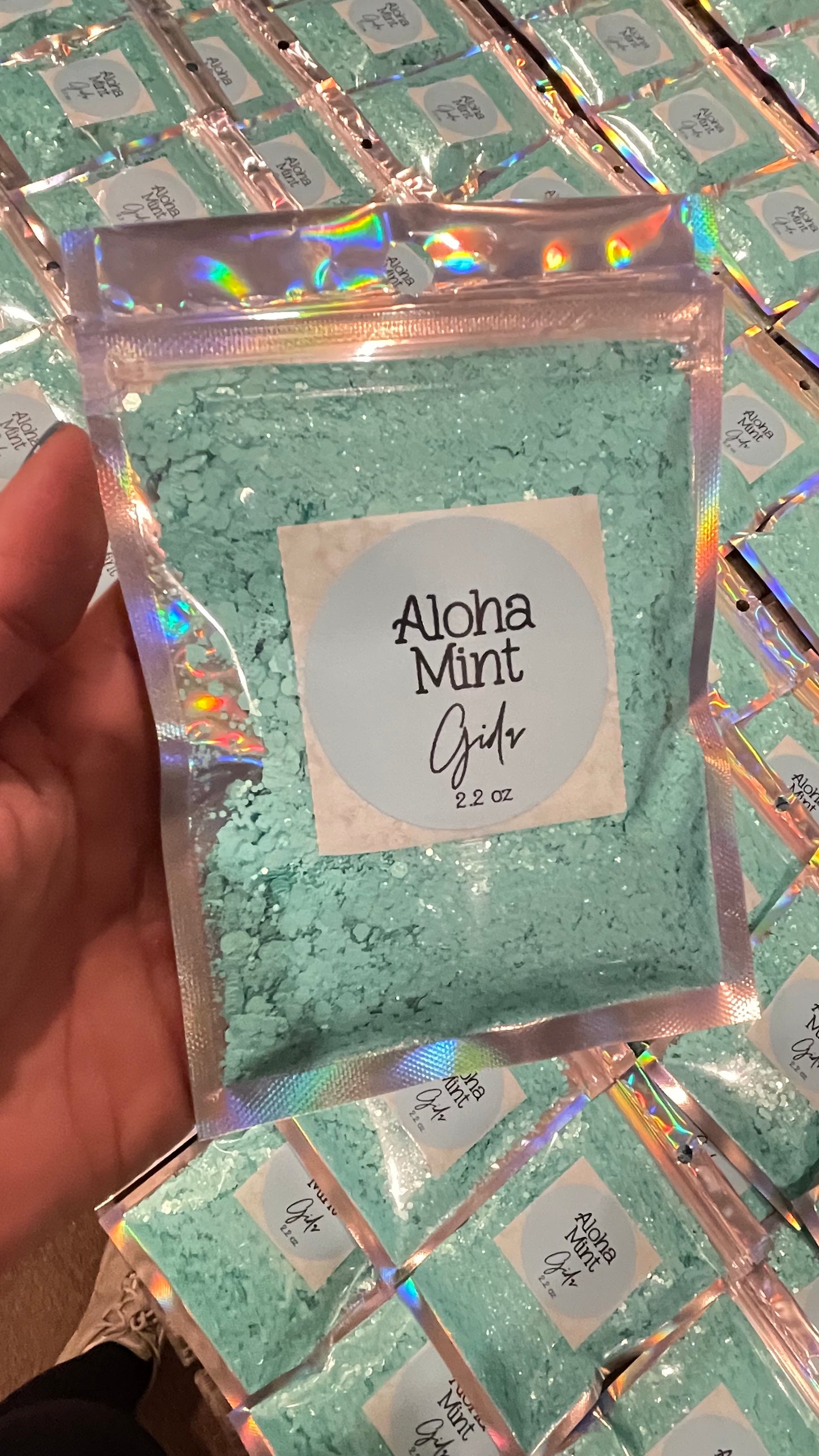 Aloha Mint Chunky Glitter - 2 oz - GIDA DESIGN