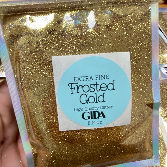 EXTRA FINE Frosted Gold Glitter - 2.2 oz - GIDA DESIGN