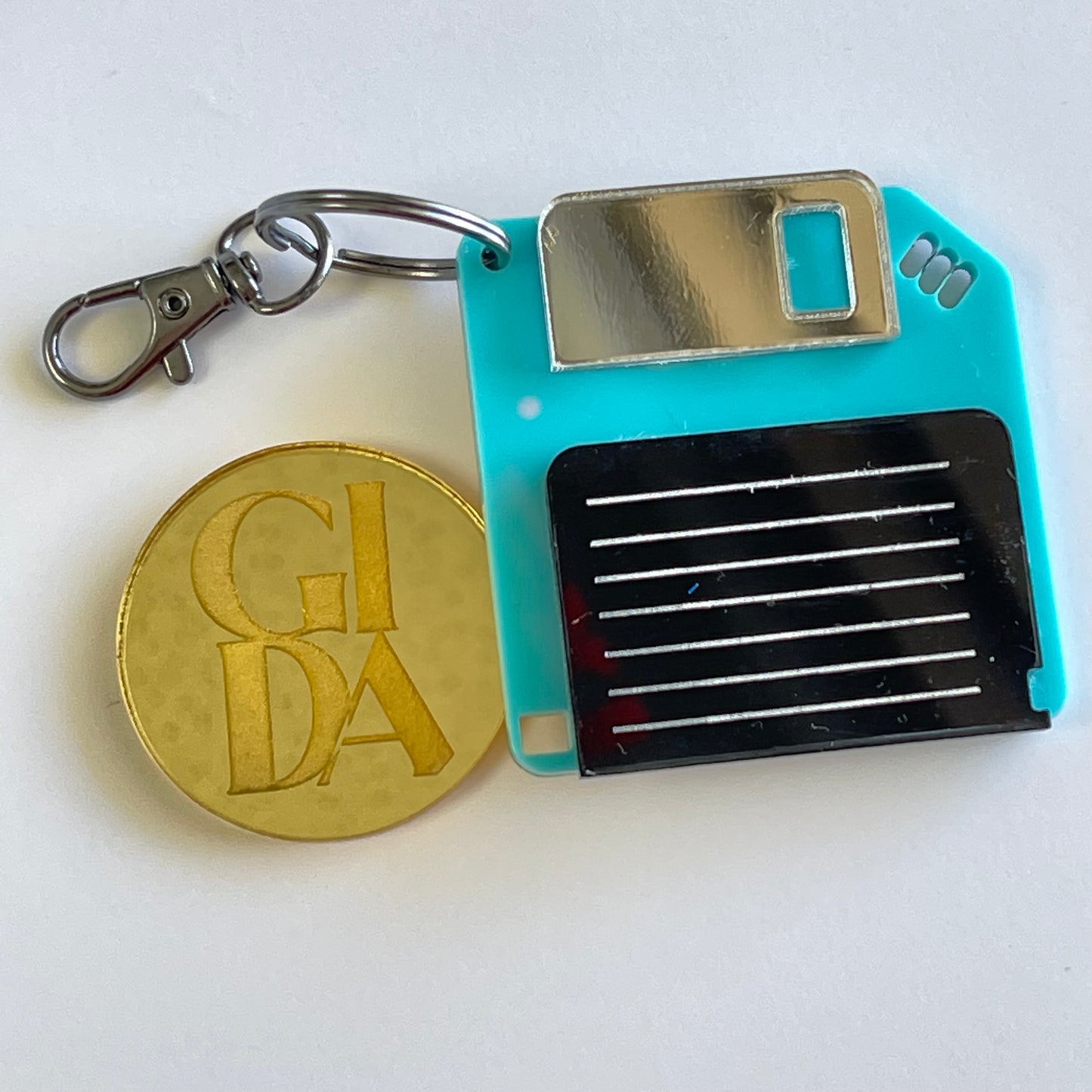 Diskette - Smart keychain Acrylic tags - GIDA DESIGN