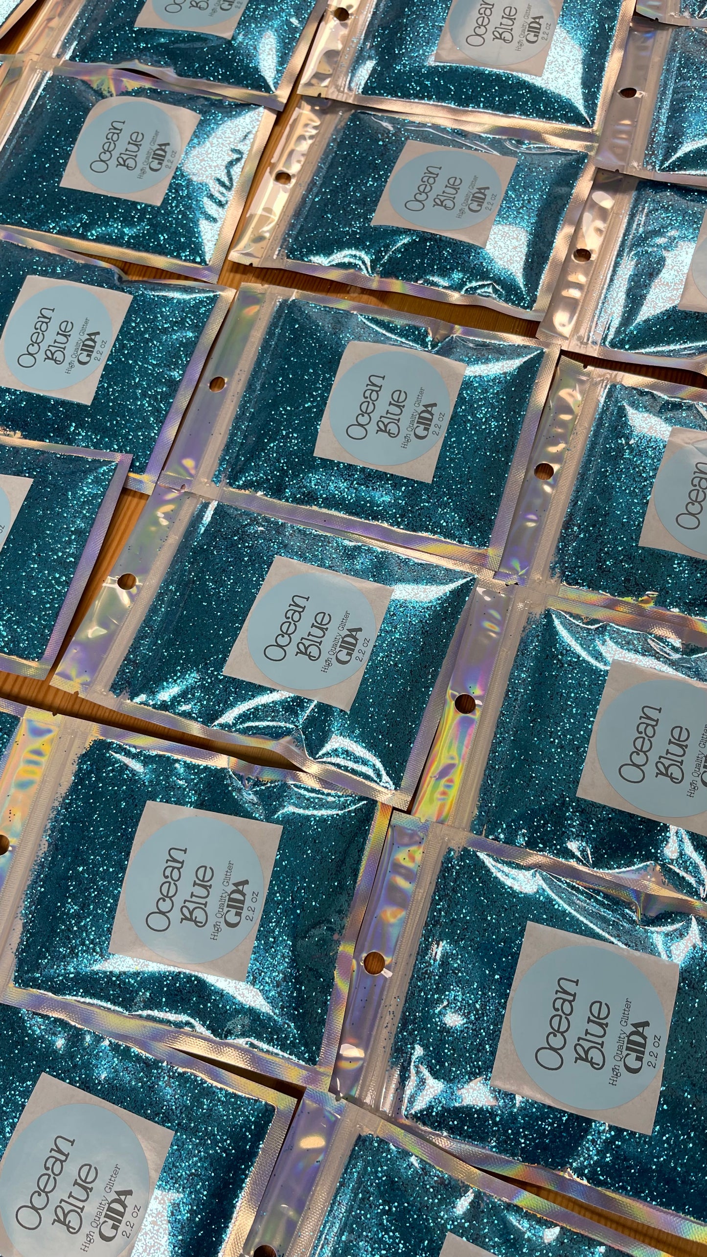 Ocean Blue Fine Glitter - 2.2 oz - GIDA DESIGN
