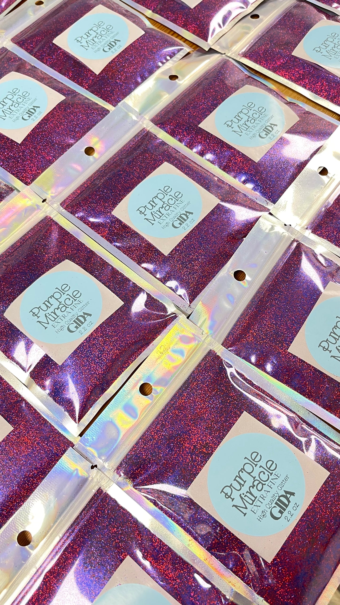 Purple Miracle Glitter (Valkiria) - 2.2 oz - GIDA DESIGN