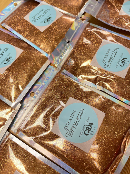 Terracotta EXTRA FINE Glitter - 2.2 oz - GIDA DESIGN