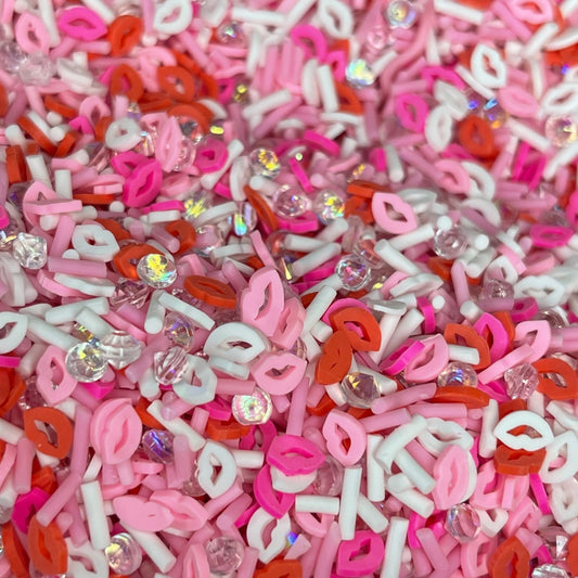 Diamond and kisses Polymer clay 1 oz - GIDA DESIGN