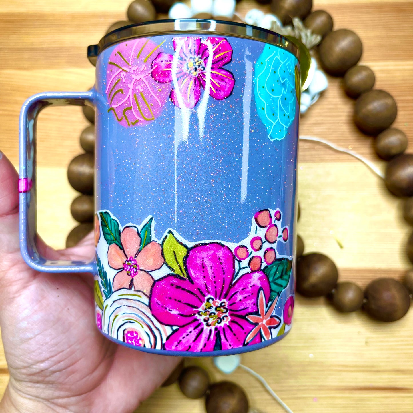 Collection Lilac Floral / Half rainbow Half Lilac Base Paint - GIDA DESIGN
