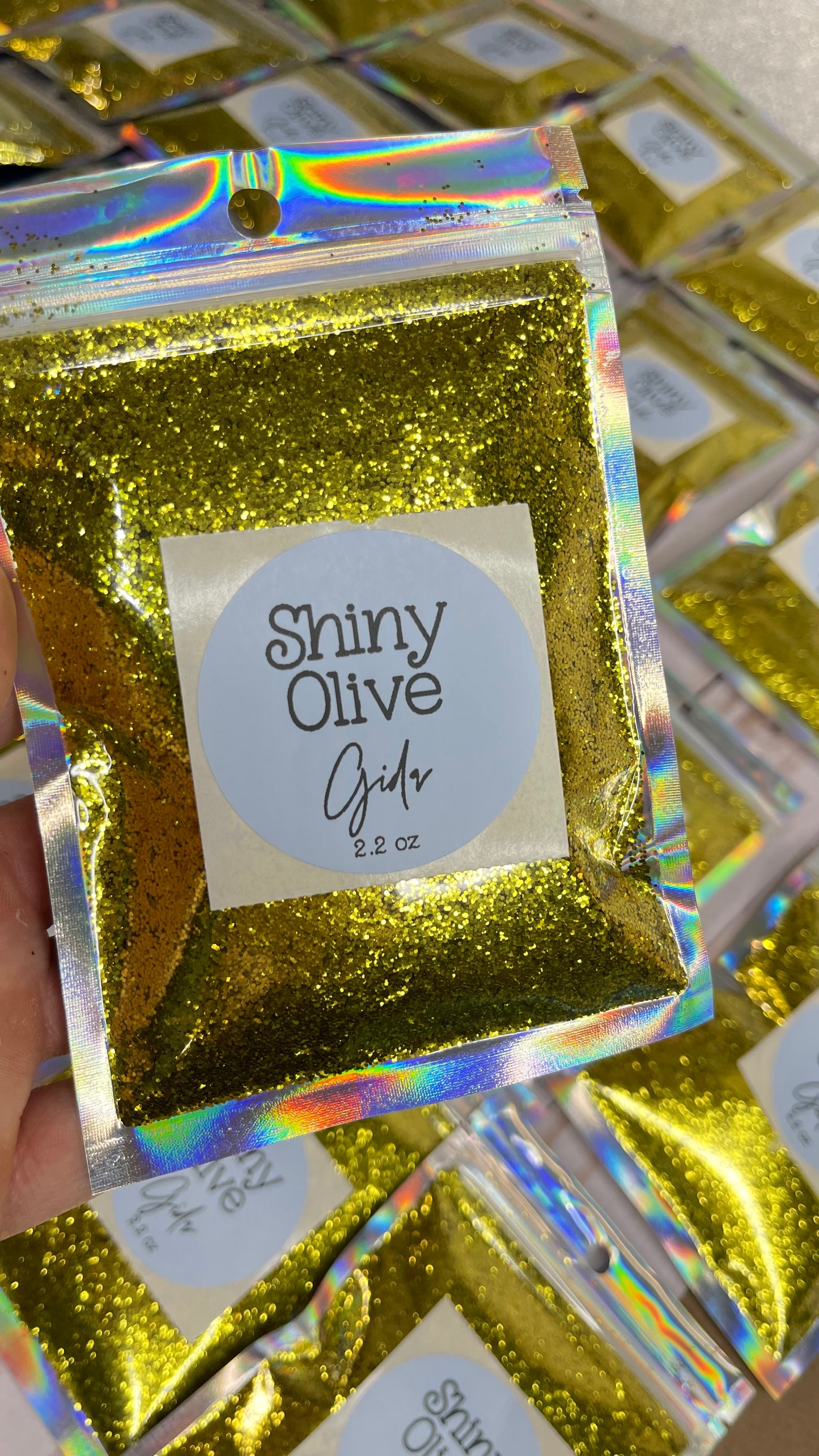 Shiny Olive Fine Glitter - 2 oz - GIDA DESIGN