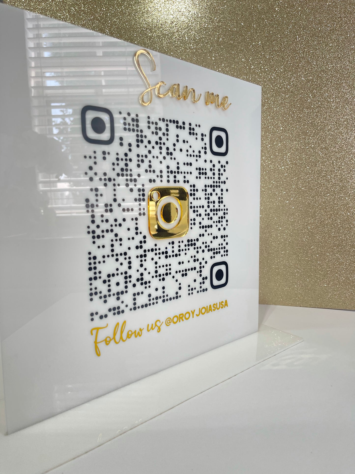 QR SIGN 12 inches “squared shape” - GIDA DESIGN