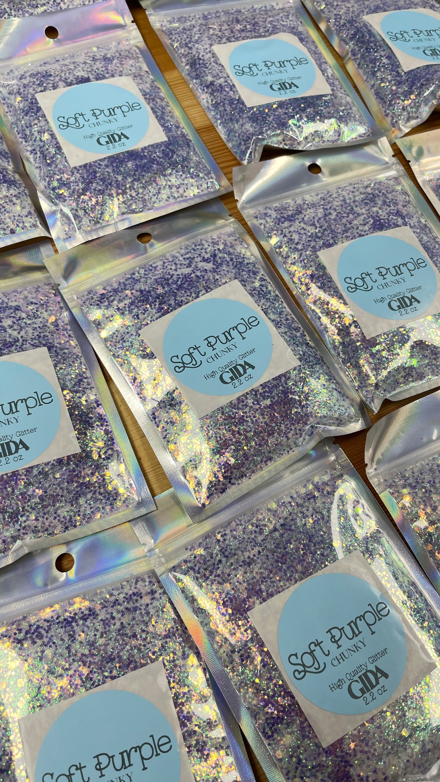 Soft Purple Chunky Glitter - 2.2 oz - GIDA DESIGN